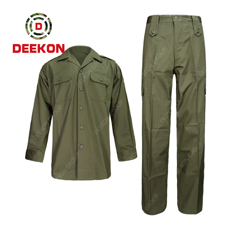 Army Green Military Tactical Long Sleeve Shirt